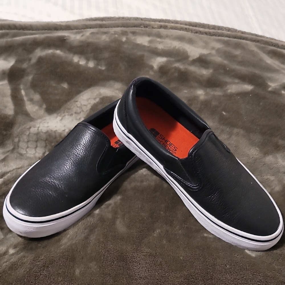 Shoes For Crews Black Loafers Slip-Ons